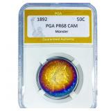 1892 Barber Half Dollar PGA PR68 CAM Monster