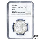 1946 Booker T Half Dollar NGC MS65