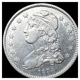 1834 Capped Bust Silver Quarter NEARLY  UNCIRCULA