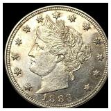 1883 Liberty Head Nickel (No Cents) GEM BU