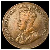 1922 Canada 1 Cent ABOUT UNCIRCULATED