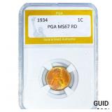 1934 Wheat Cent PGA MS67 RD