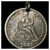 1887 Seated Liberty Dime HIGH GRADE