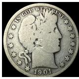 1901-S Silver Barber Half Dollar NICELY  CIRCULAT