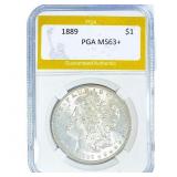 1889 Morgan Silver Dollar PGA MS63+