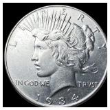 1934 Silver Peace Dollar CHOICE AU