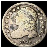 1836 Capped Bust Dime LIGHTLY CIRCULATED