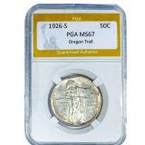 1926-S Oregon Trail Half Dollar PGA MS67
