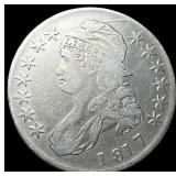 1817 Silver Capped Bust Half Dollar NEARLY  UNCIR