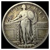 1917 Standing Liberty Silver Quarter LIGHTLY  CIR