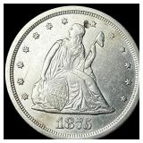 1875-S Silver Twenty Cents CHOICE AU