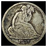 1837 Silver Half Dime ABOUT UNCIRCULATED