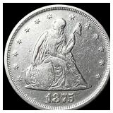 1875-S Silver Twenty Cents NEARLY UNCIRCULATED