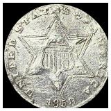 1851 Silver Three-Cent Piece HIGH GRADE