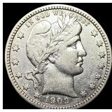 1909 Barber Silver Quarter CLOSELY UNCIRCULATED