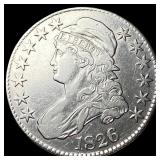 1826 Capped Bust Half Dollar NEARLY UNCIRCULATED