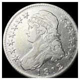 1812 Capped Bust Half Dollar LIGHTLY CIRCULATED