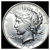 1921 Silver Peace Dollar CLOSELY UNCIRCULATED