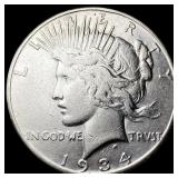 1934-S Silver Peace Dollar NEARLY UNCIRCULATED
