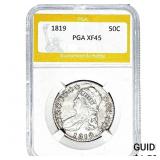 1819 Capped Bust Half Dollar PGA XF45