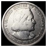 1893 Silver Columbian Half Dollar LIGHTLY CIRCULAT