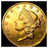 1876-CC $20 Gold Double Eagle