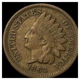 1862 Indian Head Cent CHOICE AU