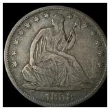 1858-S Silver Half Dollar LIGHTLY CIRCULATED