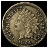 1864 Bronze Indian Head Cent NEARLY UNCIRCULATED