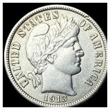 1913 Barber Dime CLOSELY UNCIRCULATED