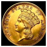 1854 $3 Gold Piece