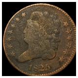 1825 Classic Head Half Cent LIGHTLY CIRCULATED