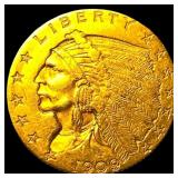 1909 Indian Head Gold $2.50 Quarter Eagle CLOSELY