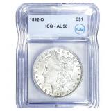 1892-O Morgan Silver Dollar ICG AU58