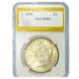 1900 Morgan Silver Dollar PGA MS65