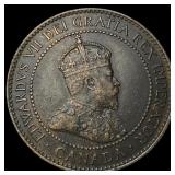 1907-H Canada Bronze 1 Cent NEARLY UNCIRCULATED