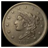 1838 Braided Hair Large Cent NEARLY UNCIRCULATED