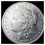 1904-S Silver Morgan Dollar NEARLY UNCIRCULATED
