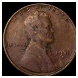 1931-S Lincoln Wheat Cent NEARLY UNCIRCULATED