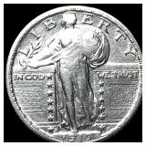 1917 Type 1 Standing Liberty Quarter NEARLY UNCIRC