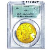 1904 $20 Gold Double Eagle PCGS MS63