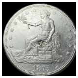 1875-S Silver Trade Dollar CLOSELY UNCIRCULATED