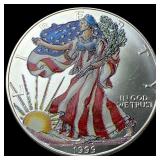 1999 1 oz Silver American Eagle Colorized UNCIRCUL