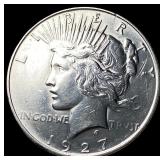 1927 Silver Peace Dollar CLOSELY UNCIRCULATED