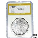 1887 Morgan Silver Dollar PGA MS63