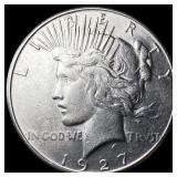 1927-S Silver Peace Dollar CLOSELY UNCIRCULATED