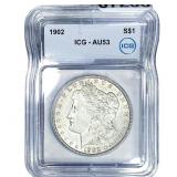 1902 Morgan Silver Dollar ICG AU53