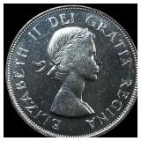 1953 Canada Silver 50 Cents CHOICE BU