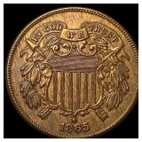 1865 Copper Two-Cent Piece UNCIRCULATED