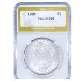 1888 Morgan Silver Dollar PGA MS65